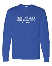 Load image into Gallery viewer, Fort Valley State University Alumni Long Sleeve T-Shirt - Royal