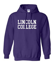 Load image into Gallery viewer, Lincoln College Hooded Sweatshirt - Purple
