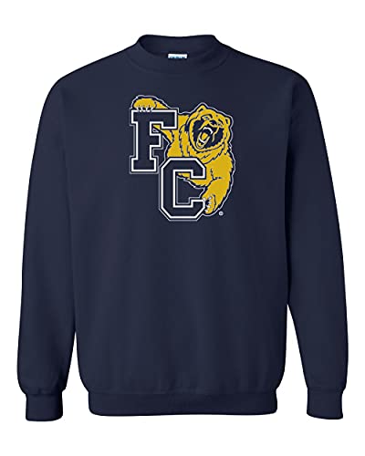 Franklin College FC Two Color Crewneck Sweatshirt - Navy