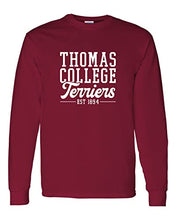 Load image into Gallery viewer, Thomas College Est 1894 Long Sleeve Shirt - Cardinal Red