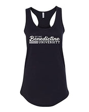 Load image into Gallery viewer, Vintage Benedictine University Ladies Tank Top - Black