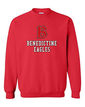 Load image into Gallery viewer, Benedictine University B Crewneck Sweatshirt - Red