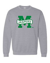 Load image into Gallery viewer, Manhattan College M Jaspers Crewneck Sweatshirt - Sport Grey