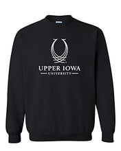 Load image into Gallery viewer, Upper Iowa University 1 Color Crewneck Sweatshirt - Black