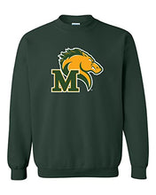 Load image into Gallery viewer, Marywood University Mascot Crewneck Sweatshirt - Forest Green