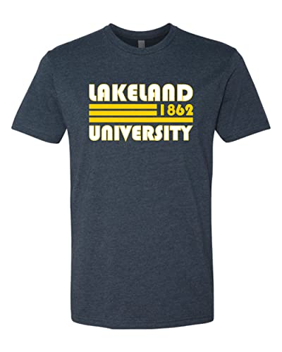 Retro Lakeland University Soft Exclusive T-Shirt - Midnight Navy
