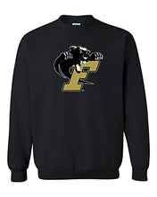 Load image into Gallery viewer, Ferrum College Mascot Crewneck Sweatshirt - Black