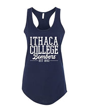 Load image into Gallery viewer, Ithaca College Bombers Alumni Ladies Tank Top - Midnight Navy