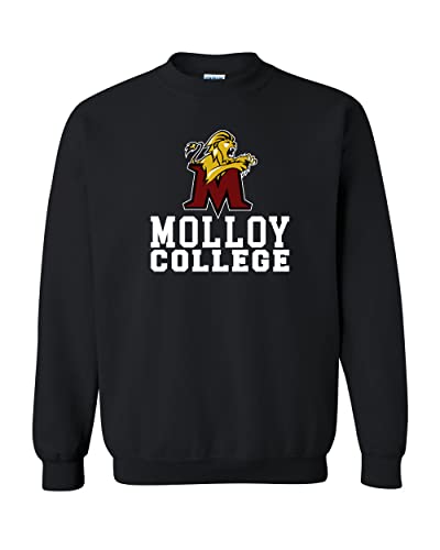 Molloy College Athletics Logo Crewneck Sweatshirt - Black