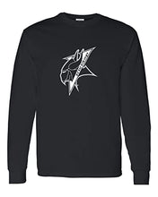 Load image into Gallery viewer, Elizabeth City State Mascot Long Sleeve T-Shirt - Black
