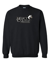 Load image into Gallery viewer, Mercy College Stacked Logo Crewneck Sweatshirt - Black