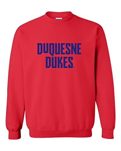 Duquesne Dukes Crewneck Sweatshirt - Red