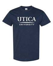 Load image into Gallery viewer, Utica University Text T-Shirt - Navy