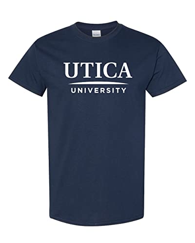Utica University Text T-Shirt - Navy