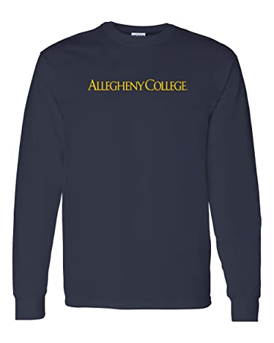 Allegheny College Long Sleeve Shirt - Navy