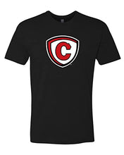 Load image into Gallery viewer, Carthage College Full Shield Exclusive Soft T-Shirt - Black