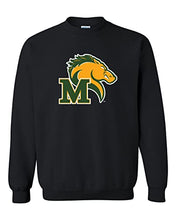 Load image into Gallery viewer, Marywood University Mascot Crewneck Sweatshirt - Black