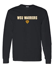 Load image into Gallery viewer, WSU Warriors Two Color Long Sleeve - Black