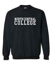 Load image into Gallery viewer, North Central College Block Crewneck Sweatshirt - Black