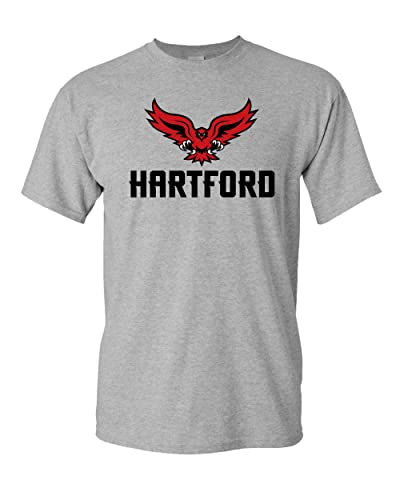 University of Hartford Full Logo T-Shirt - Sport Grey