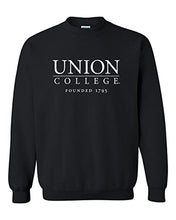 Load image into Gallery viewer, Union College Founded 1795 Crewneck Sweatshirt - Black
