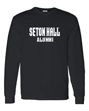 Load image into Gallery viewer, Seton Hall University Alumni Long Sleeve Shirt - Black