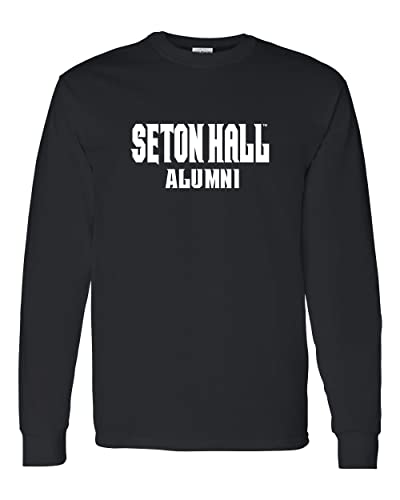 Seton Hall University Alumni Long Sleeve Shirt - Black