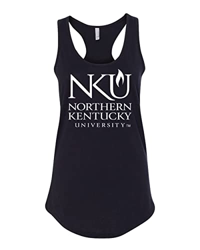 Northern Kentucky Stacked Logo Ladies Tank Top - Black