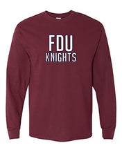 Load image into Gallery viewer, Fairleigh Dickinson Knights Long Sleeve Shirt - Cardinal Red