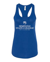 Load image into Gallery viewer, Seminole State College Stacked Ladies Tank Top - Royal