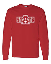Load image into Gallery viewer, Arkansas State University State Long Sleeve T-Shirt - Red
