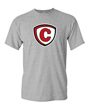 Load image into Gallery viewer, Carthage College Full Shield T-Shirt - Sport Grey