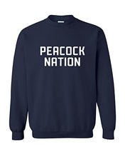 Load image into Gallery viewer, Saint Peter's Peacock Nation Crewneck Sweatshirt - Navy