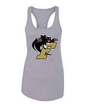Load image into Gallery viewer, Ferrum College Mascot Ladies Tank Top - Heather Grey