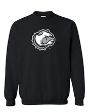 Load image into Gallery viewer, Drake University Bulldog Head Crewneck Sweatshirt - Black