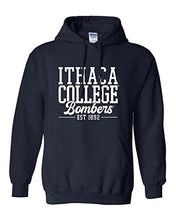 Load image into Gallery viewer, Ithaca College Bombers Alumni Hooded Sweatshirt - Navy