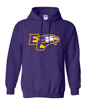 Load image into Gallery viewer, Elmira College EC Mascot Hooded Sweatshirt - Purple