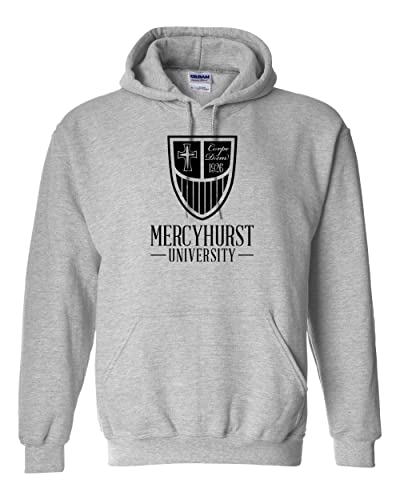 Mercyhurst Primary Shield Crewneck Sweatshirt - Sport Grey