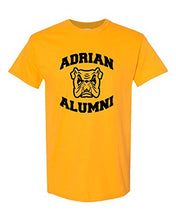Load image into Gallery viewer, Adrian College Alumni Stacked Black Logo T-Shirt - Gold
