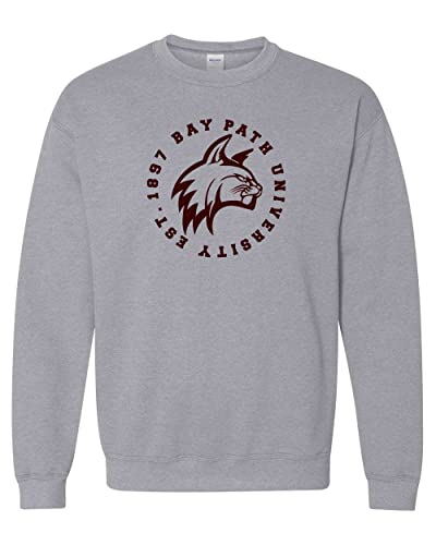 Bay Path University Logo Crewneck Sweatshirt - Sport Grey