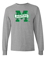 Load image into Gallery viewer, Manhattan College M Jaspers Long Sleeve Shirt - Sport Grey