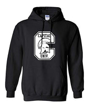 Load image into Gallery viewer, Capital University C Crusaders Hooded Sweatshirt - Black