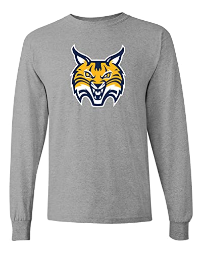 Quinnipiac University Growler Long Sleeve Shirt - Sport Grey
