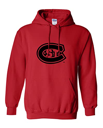 St Cloud State Black C Hooded Sweatshirt - Red