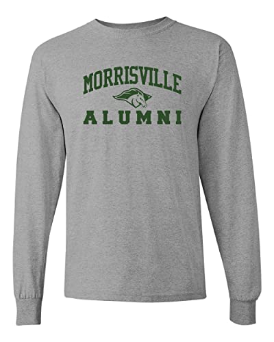 Morrisville State College Official Logo Long Sleeve T-Shirt - Sport Grey
