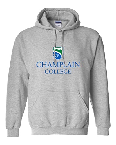 Champlain College Hooded Sweatshirt - Sport Grey