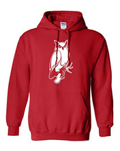 Load image into Gallery viewer, Keene State College Owl Hooded Sweatshirt - Red