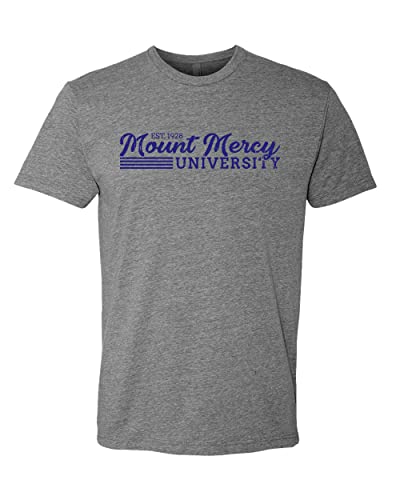 Vintage Mount Mercy University Soft Exclusive T-Shirt - Dark Heather Gray