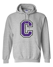 Load image into Gallery viewer, Cornell College C Hooded Sweatshirt - Sport Grey