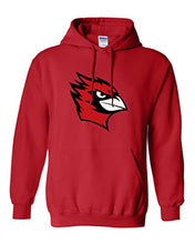 Load image into Gallery viewer, Wesleyan University Full Color Mascot Hooded Sweatshirt - Red